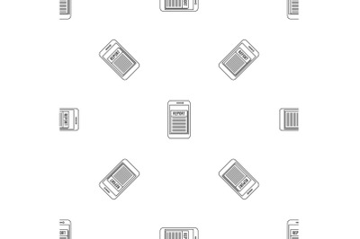 Expense report pattern seamless vector