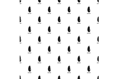 Eggplant pattern seamless vector