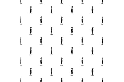 Carrot pattern seamless vector