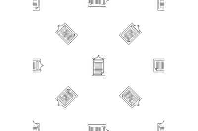 Check paper tax pattern seamless vector