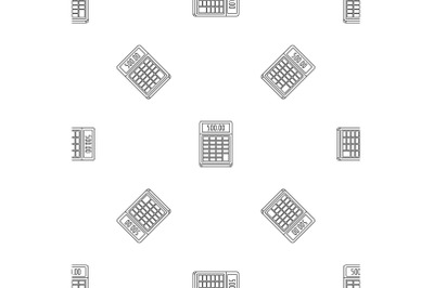 Financial calculator pattern seamless vector