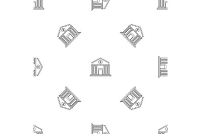 Money bank pattern seamless vector
