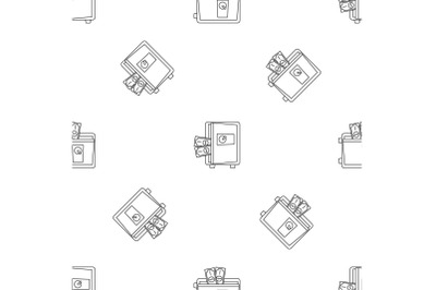 Metal safe pattern seamless vector