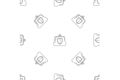 Secure purse pattern seamless vector