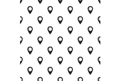 Map pin pattern seamless vector