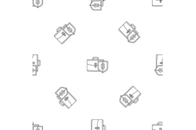 Money leather case pattern seamless vector