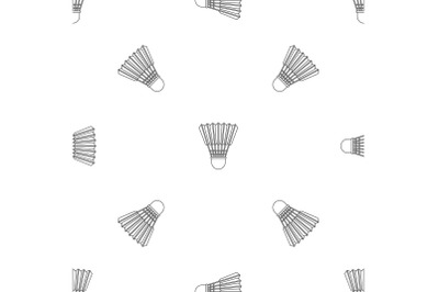 Shuttle birdie pattern seamless vector