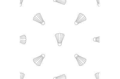 Shuttle birdie equipment pattern seamless vector