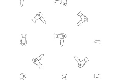 Fashion dryer pattern seamless vector