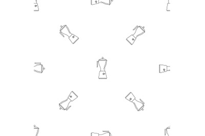 Electric mixer pattern seamless vector