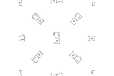 Food blender pattern seamless vector