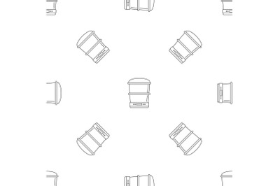 Food processor machine pattern seamless vector
