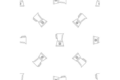 Kitchen blender pattern seamless vector