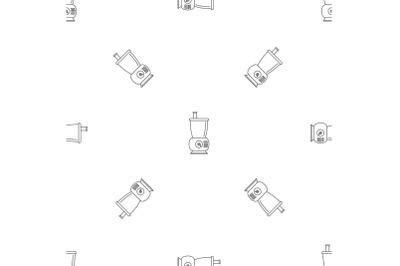 Small food mixer pattern seamless vector