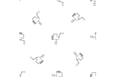 Retro meat grinder pattern seamless vector