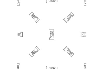 Electric coffee grinder pattern seamless vector