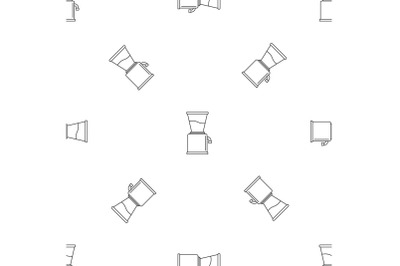 Modern coffee grinder pattern seamless vector