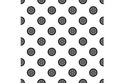 Car wheel pattern seamless vector
