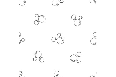 Triple molecule pattern seamless vector