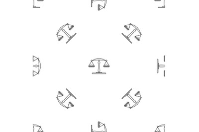 Chemical balance pattern seamless vector