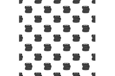Tire fitting pattern seamless vector