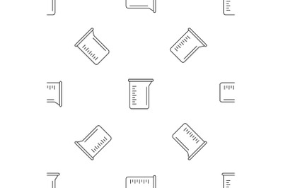 Measurement pot pattern seamless vector