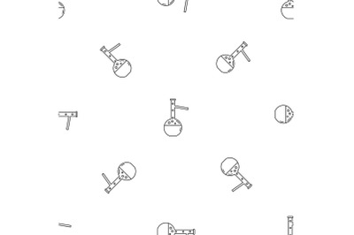 Chemical flask pattern seamless vector