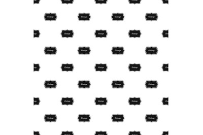 Vintage label pattern seamless vector