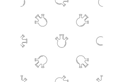 Triple flask pattern seamless vector