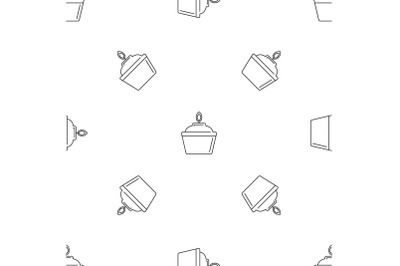 Fire chemistry glass pattern seamless vector