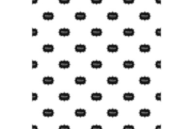 Weicome label pattern seamless vector