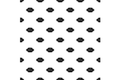 Married label pattern seamless vector