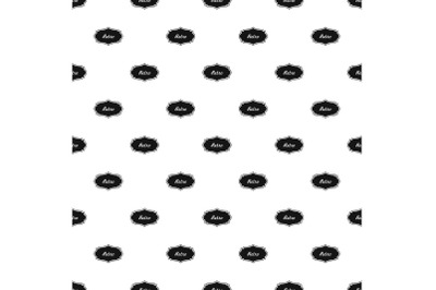 Retro label pattern seamless vector