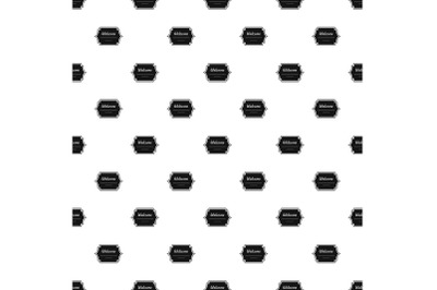 Well met label pattern seamless vector