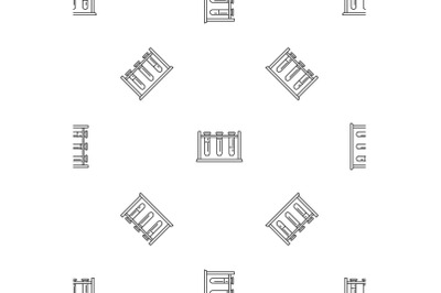 Test tube stand pattern seamless vector