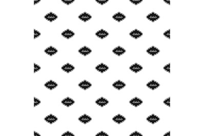 Label pattern seamless vector