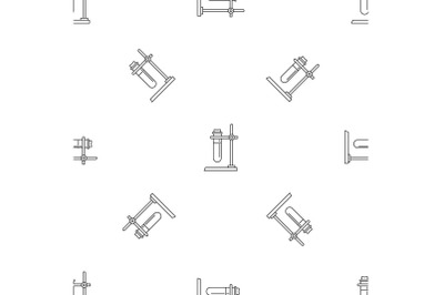 One test tube stand pattern seamless vector