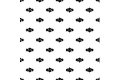 Quality label pattern seamless vector