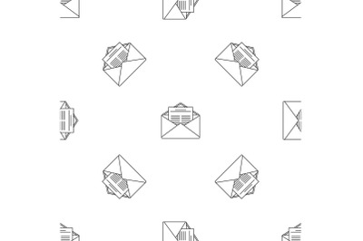 Mail pattern seamless vector