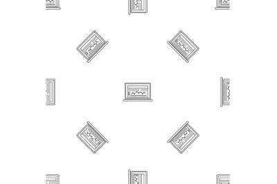 Laptop finance pattern seamless vector