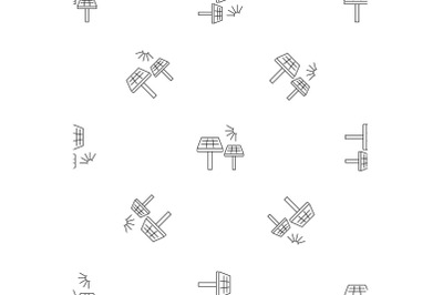 Solar panel pattern seamless vector