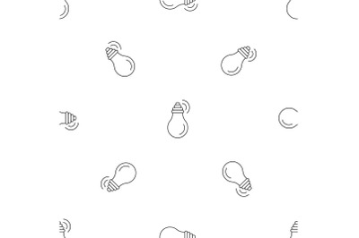 Intelligent bulb pattern seamless vector