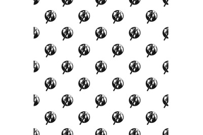 Magnifier on earth pattern seamless vector