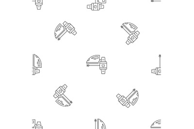 Smart home iron pattern seamless vector
