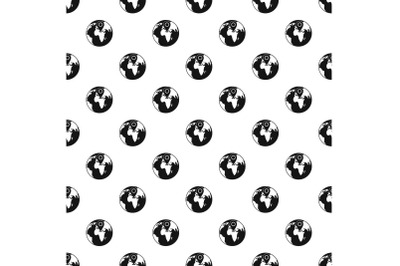 Earth navigation pattern seamless vector