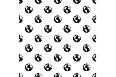 Continent on planet pattern seamless vector