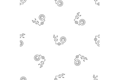 Smart hot control pattern seamless vector