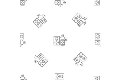 Smart sound control pattern seamless vector