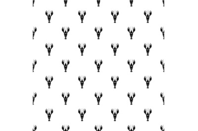 Lobster pattern seamless vector