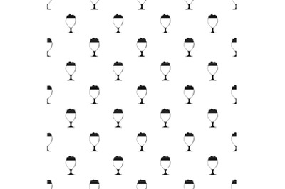 Glass of beer pattern seamless vector